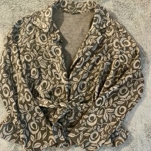 BRIGGS NEW YORK Gray Black Blazer - Petite M